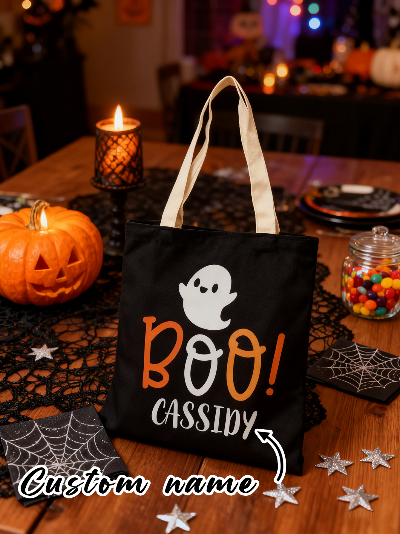 Personalized  Boo Halloween Treat Bag